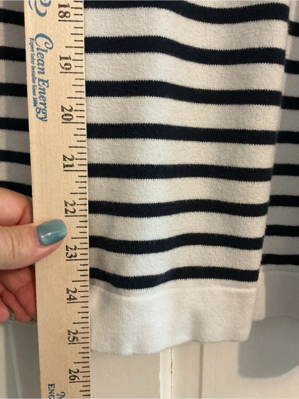 JCrew Men's Crewneck Black & White Striped Sweater XXL